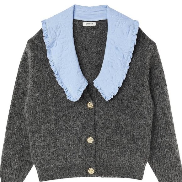 Sandro Barthelemy Collared Cardigan S - Picture 5 of 7